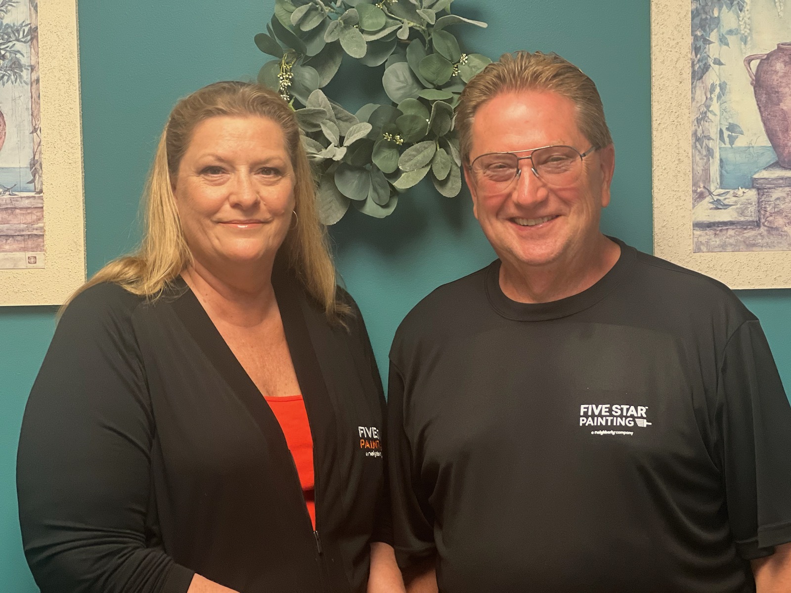 Mike and Mary Felten, owners of Five Star Painting of Yorkville