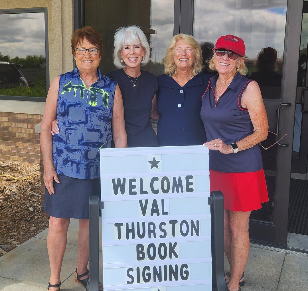 The author with a few of the ladies in attendance.