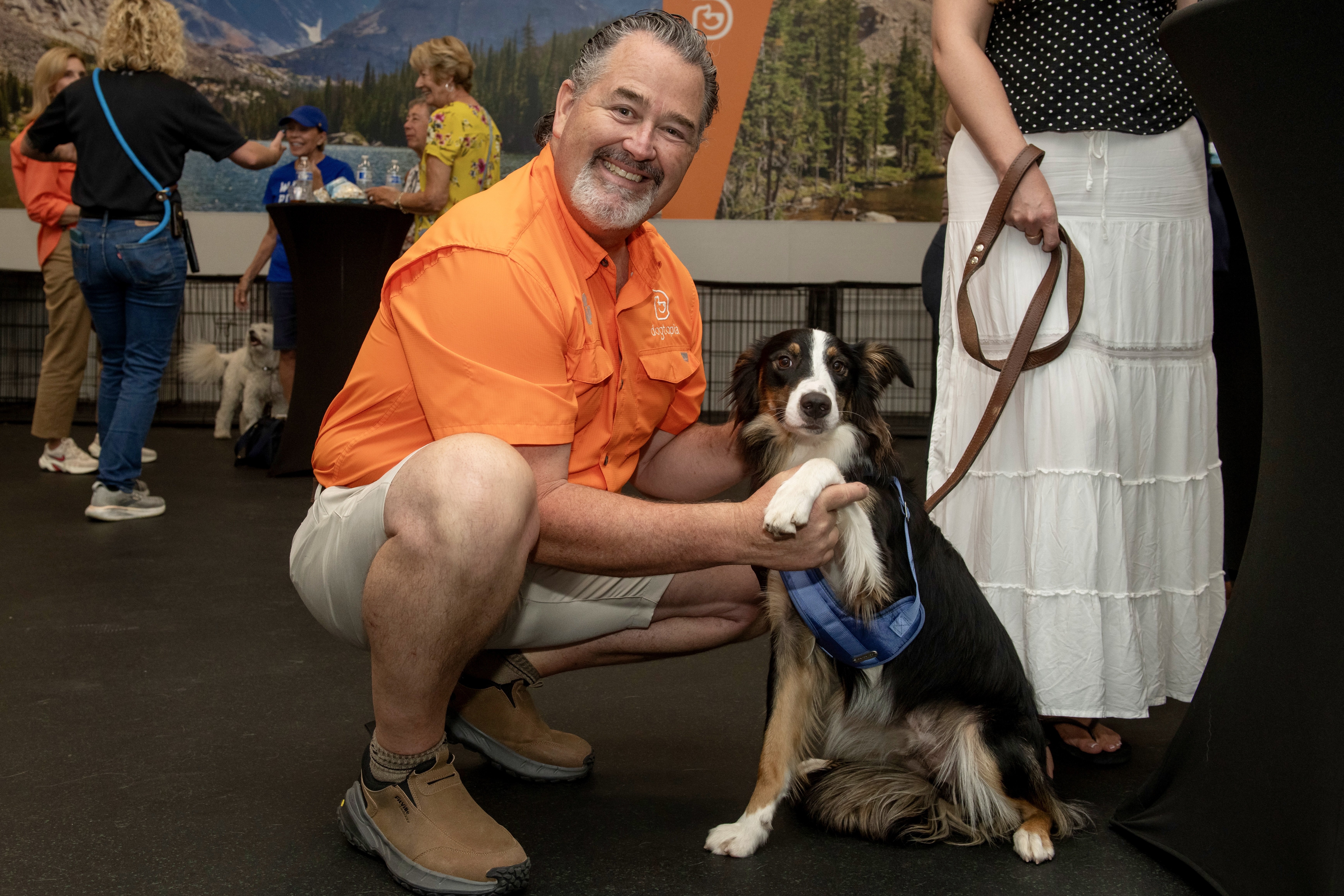 Gabriel loves the 4-legged guests best