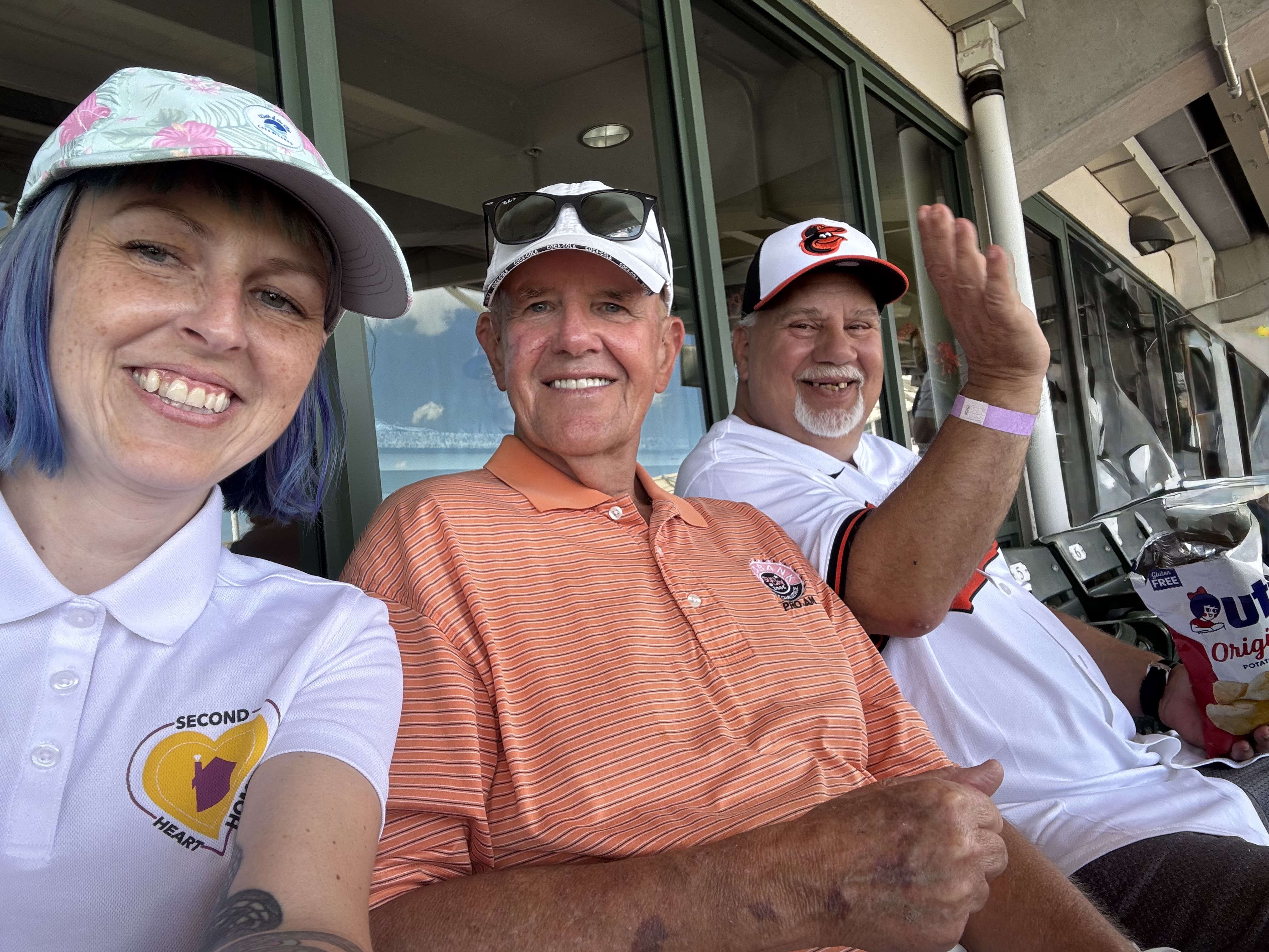 David, Resident Richie and Megan at Oriole's game