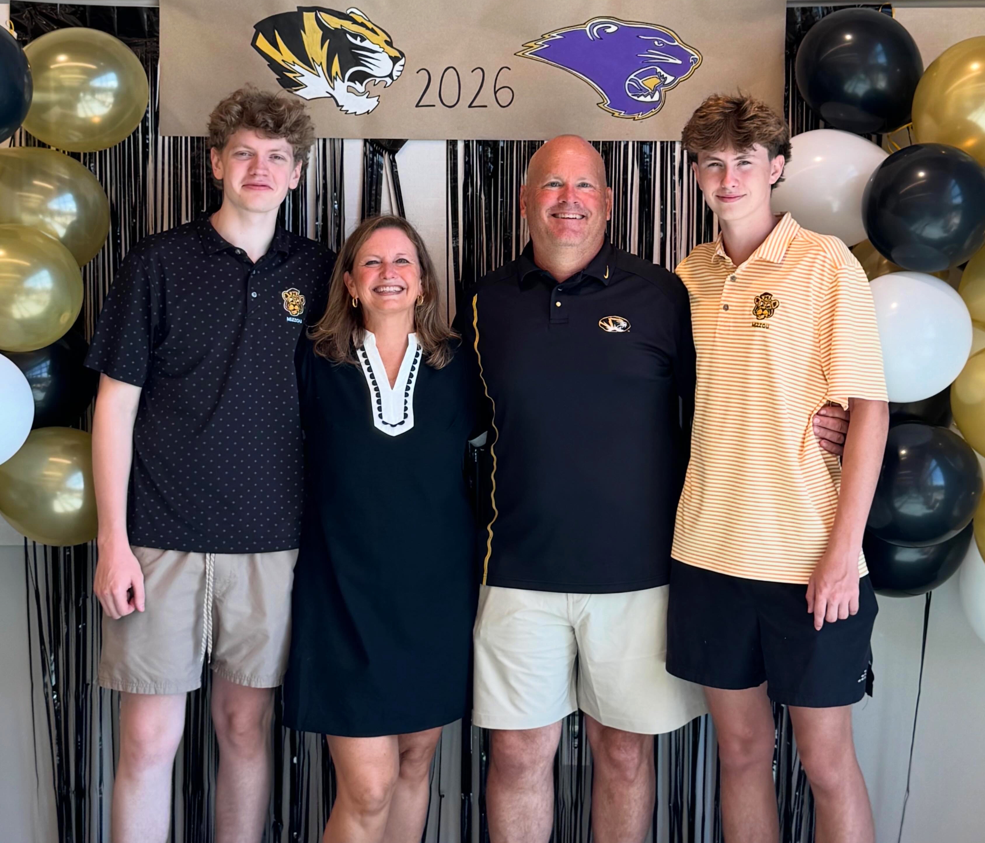 Owner Chris Wagnerwith his wife, Michelle flanked by sons Alex & Jacob