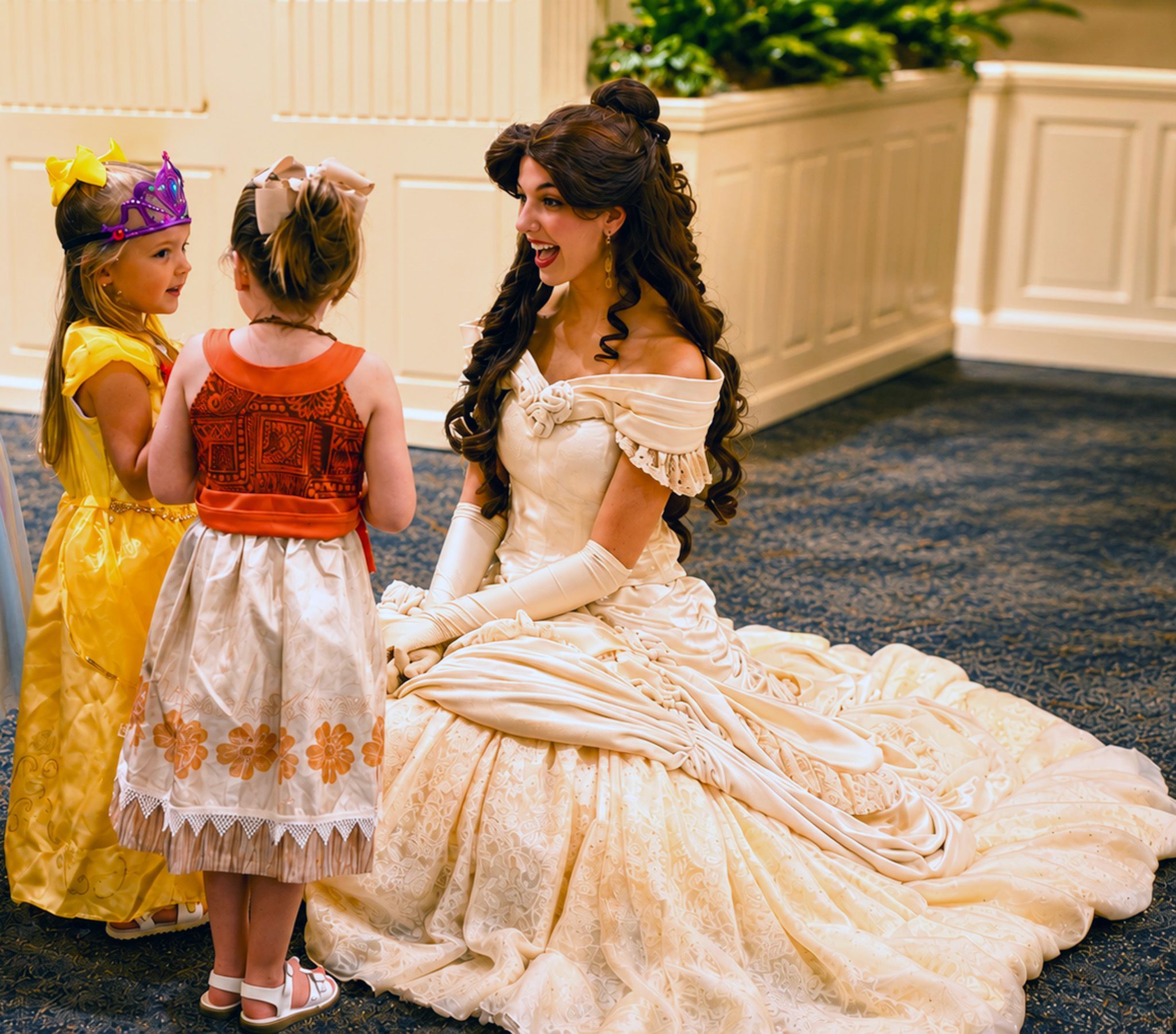 Princess Belle with Cece & Sophia Bond!