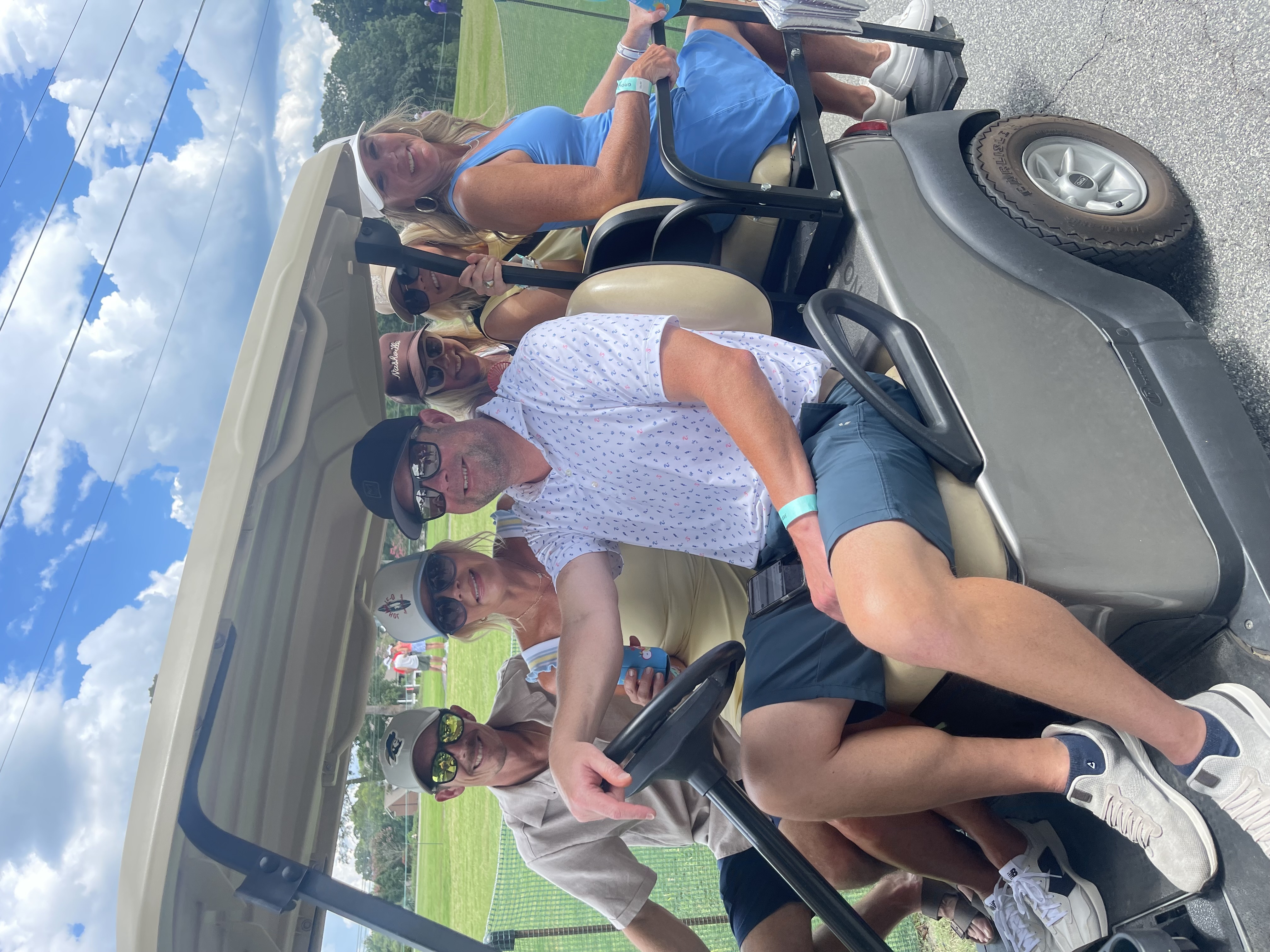 John and Angie Turner are pictured with Steven Anderson in the front, and Lori Teel, Missy Kirchhoff, and Christy Anderson in the back.