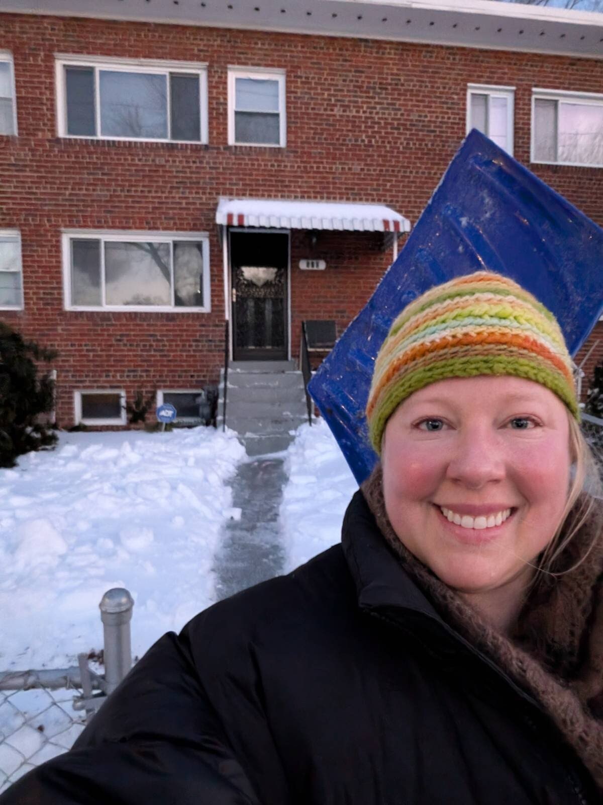 Snow Buddy volunteer Katherine Corcoran.