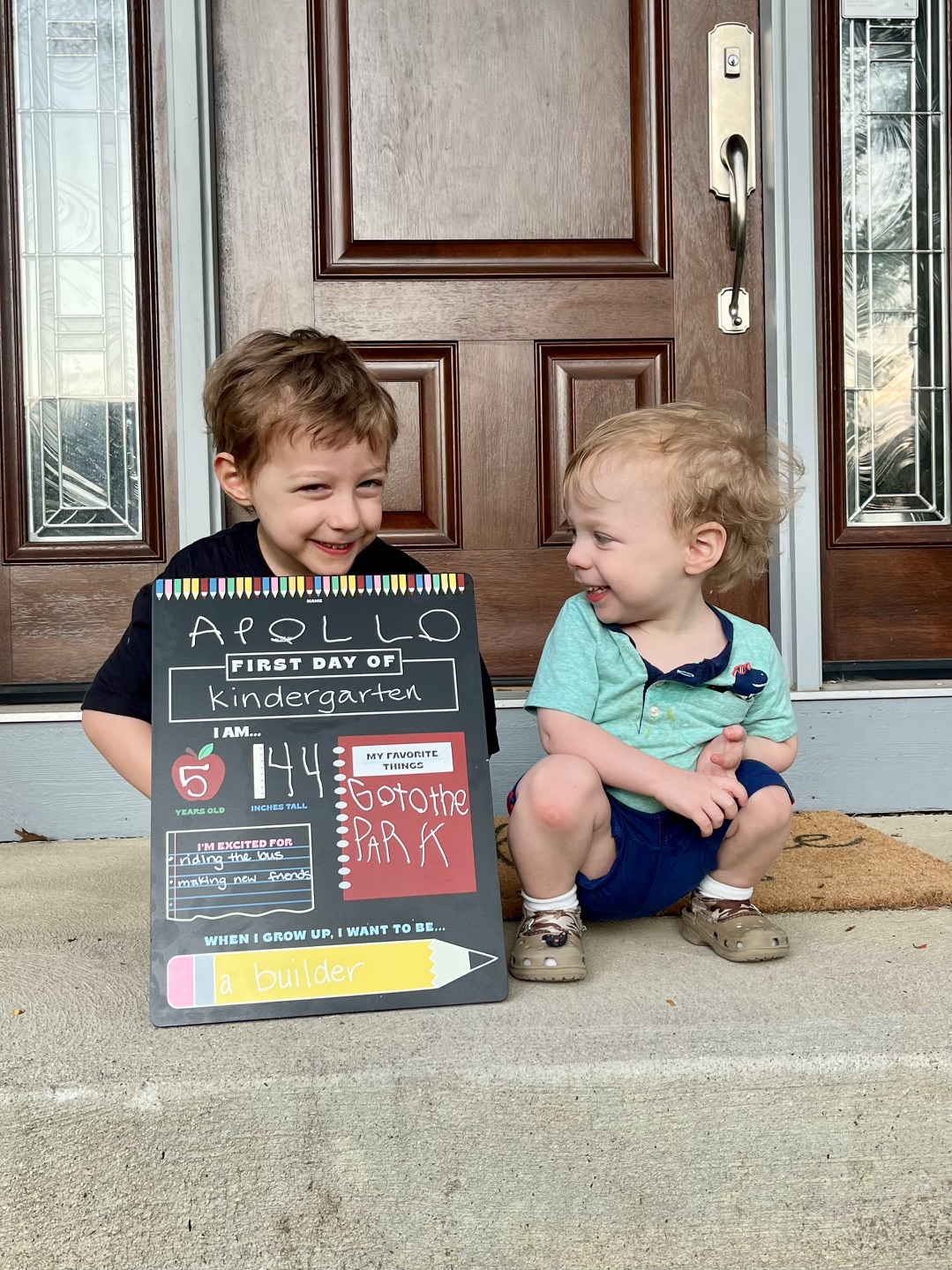 Apollo (Kindergarten) and brother Atlas