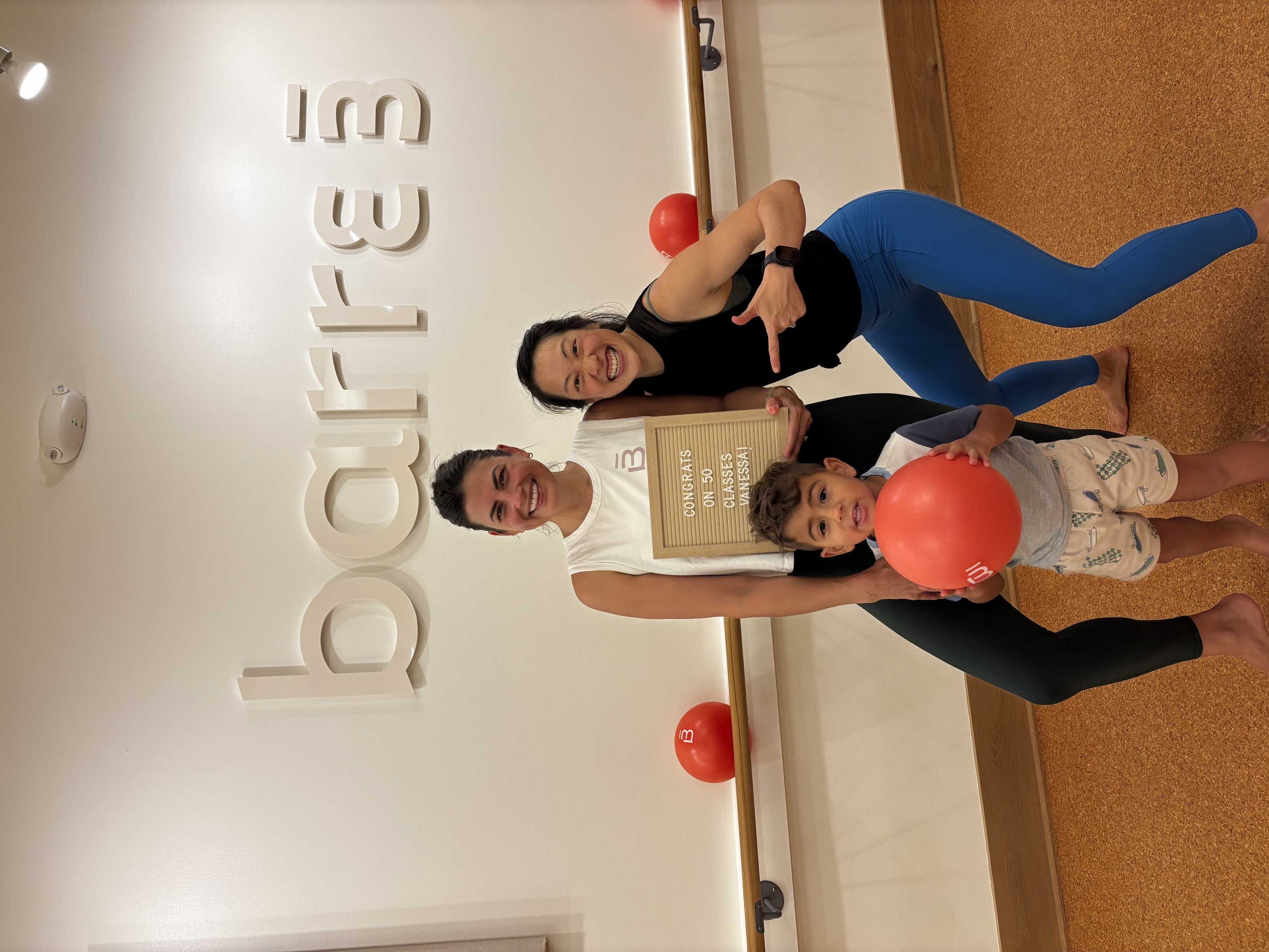 Vanessa Gerges with her son Calvin and friend Kristy Duggan.