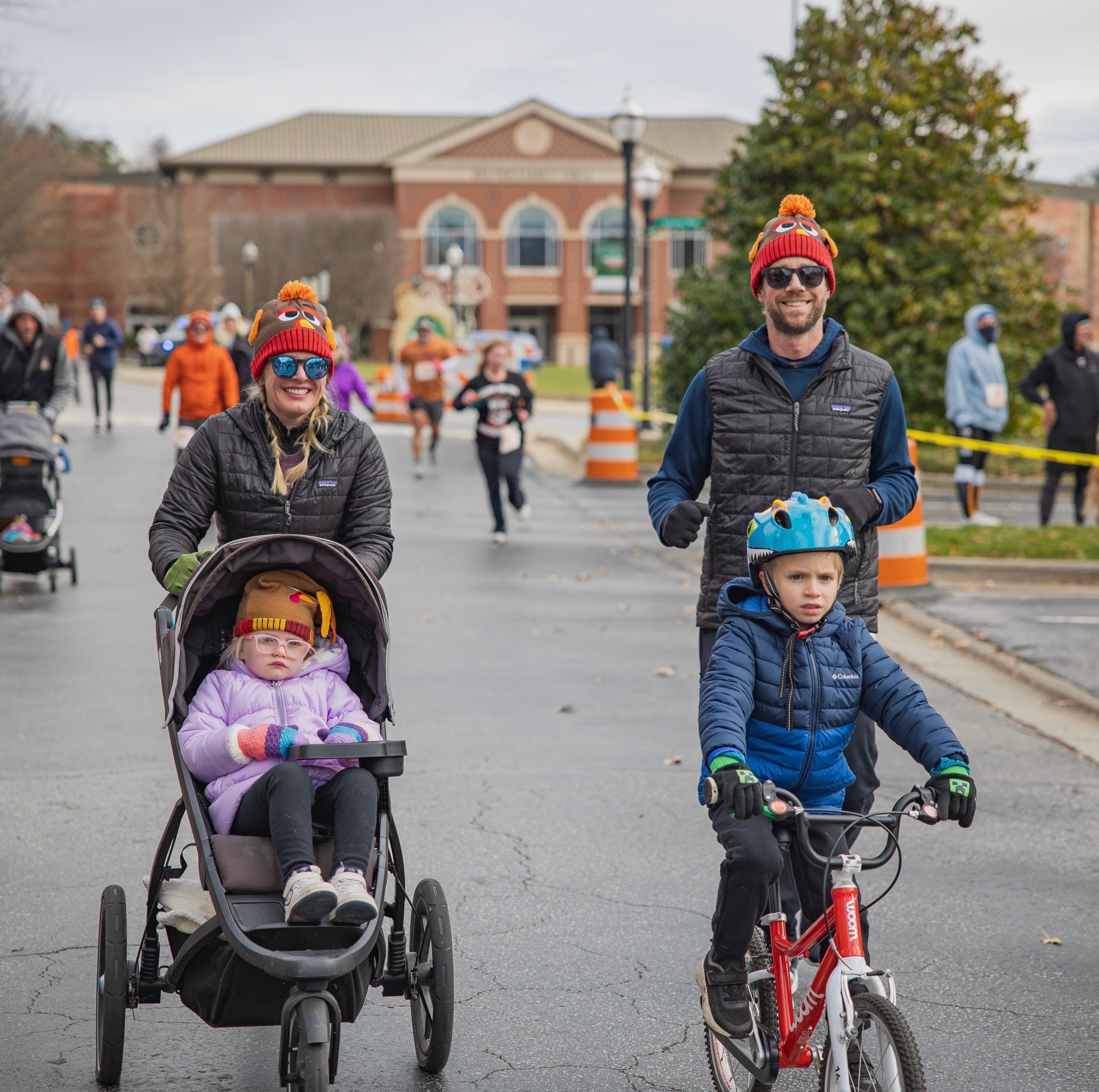 The Towlers at the annual iDaph Turkey Trot in Biltmore Park Town Square!