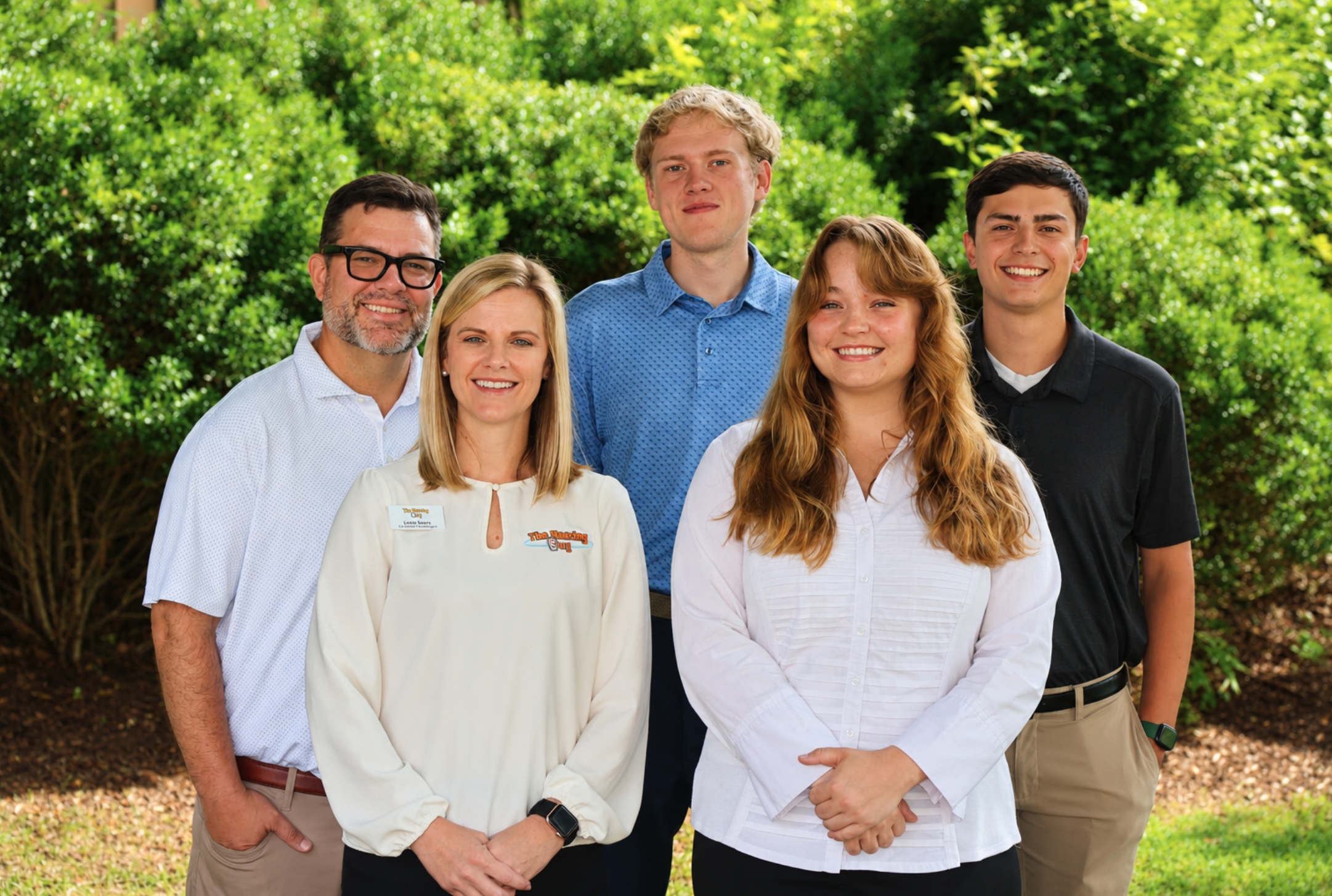 The Hearing Guy: Owner Brent Steele, Bryce Skaggs, Hugo De La Torre, Leslie Steele and Athena Myers