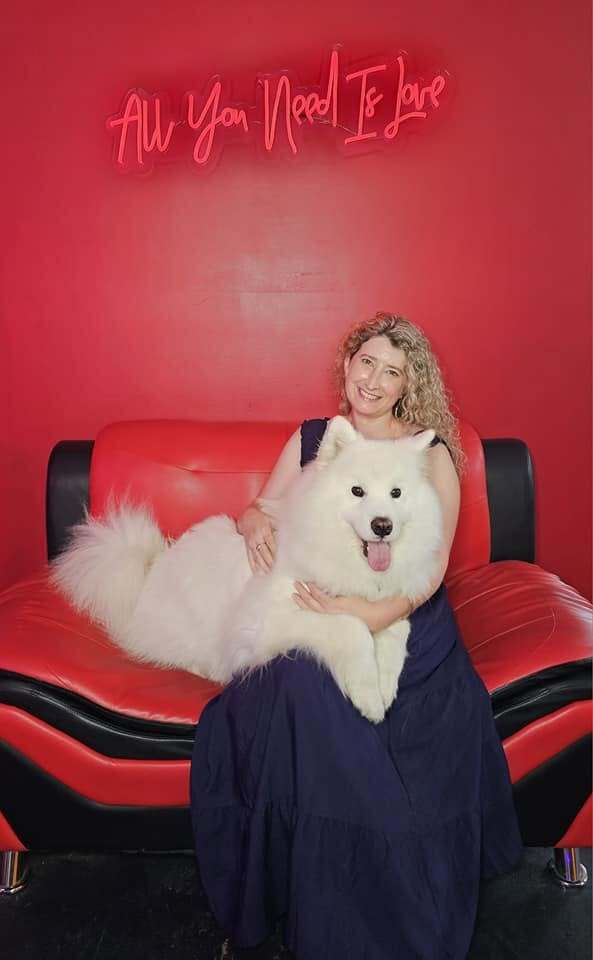 At the dog-friendly Selfie Museum in Orange Beach, Alabama.