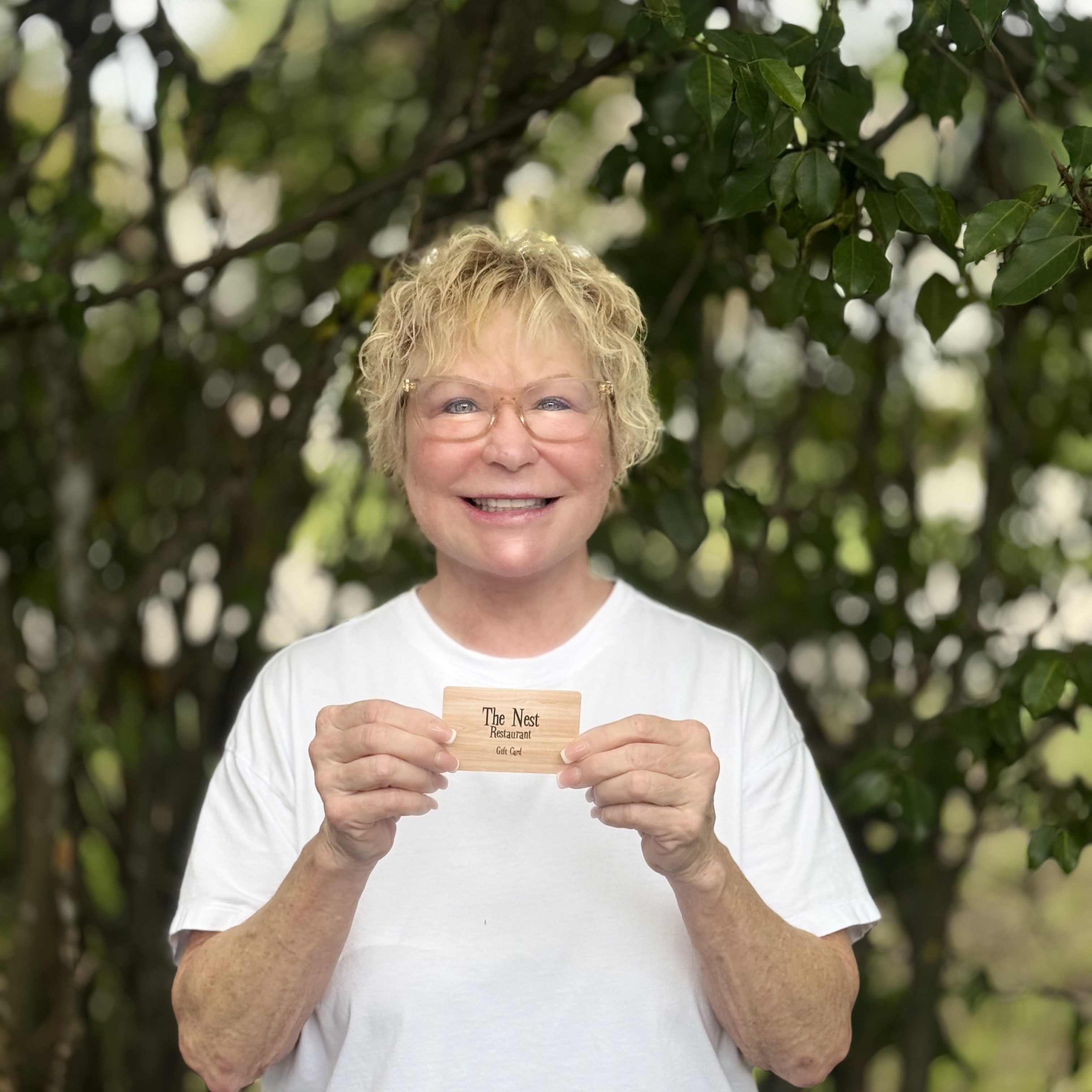Dee Dee Whitledge was the lucky winner of our Locate the Logo contest! Thank you, The Nest Waterfront Restaurant for donating the prize...a $50 Gift Card to the restaurant!!