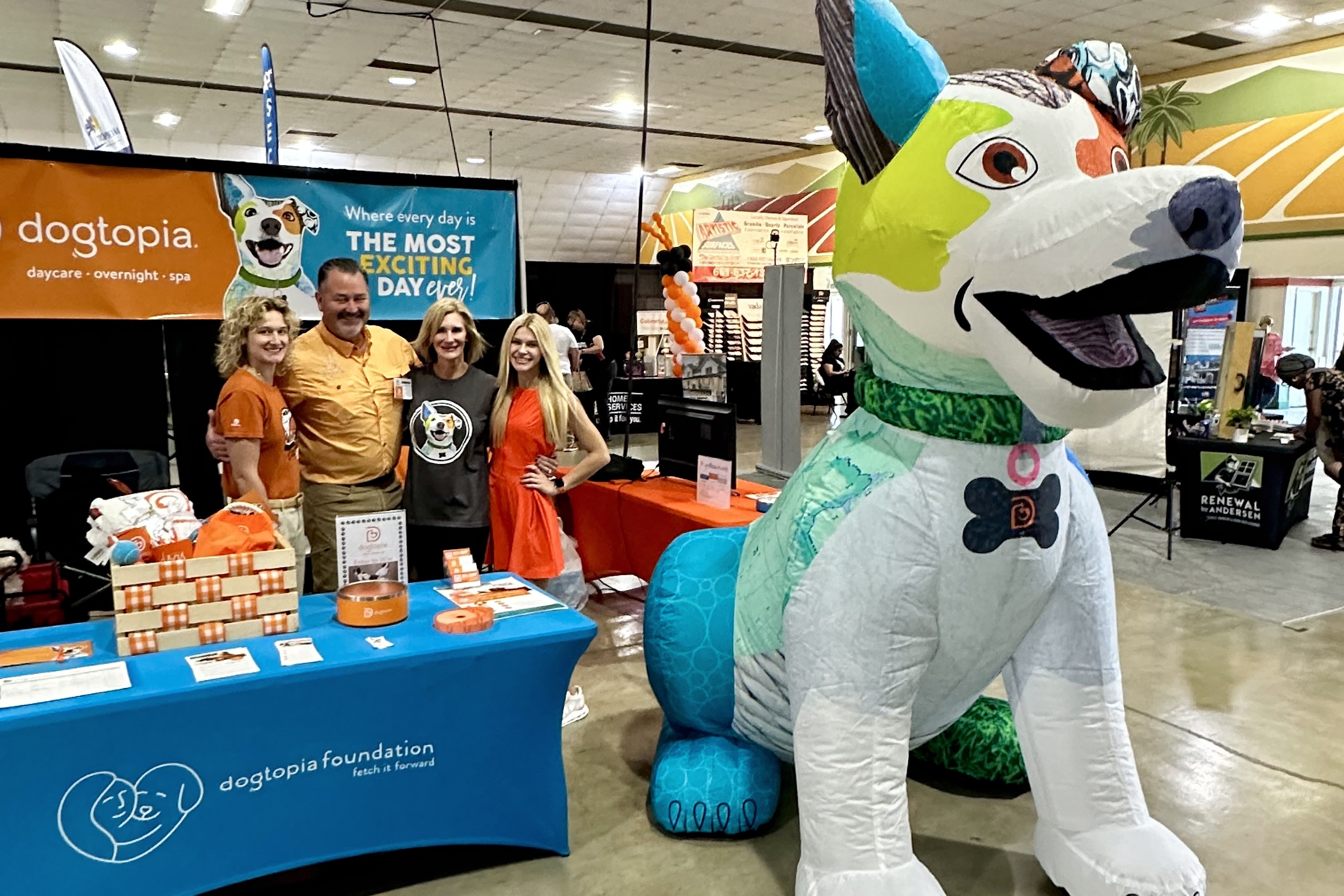 Dogtopia of Bakersfield Owners and Managers at the Kern County Fair Grounds