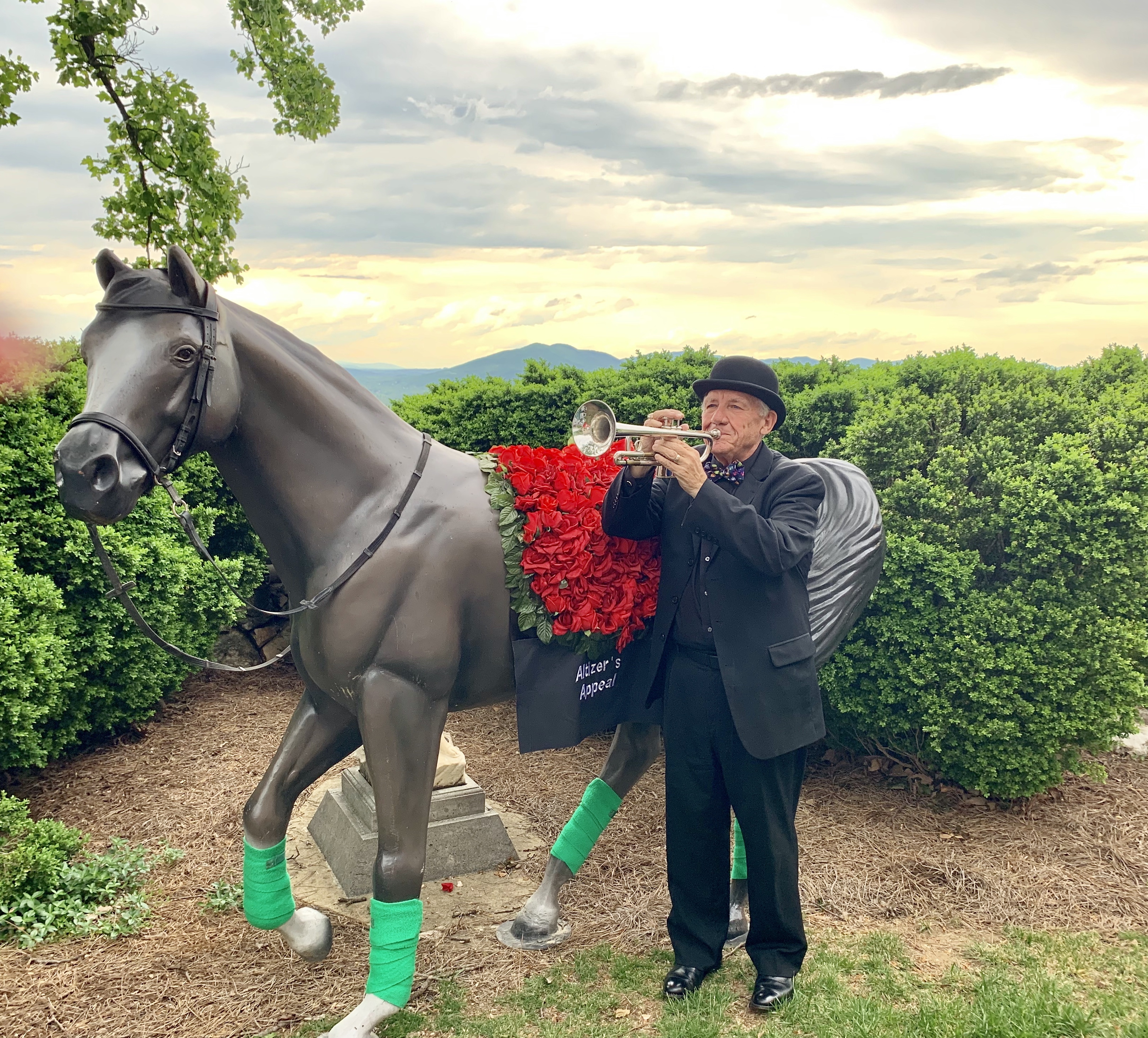 Gary playing at the 2019 Derby Day Fundraising Party at Rockledge on Mill Mountain, home of Nancy and Kevin Dye