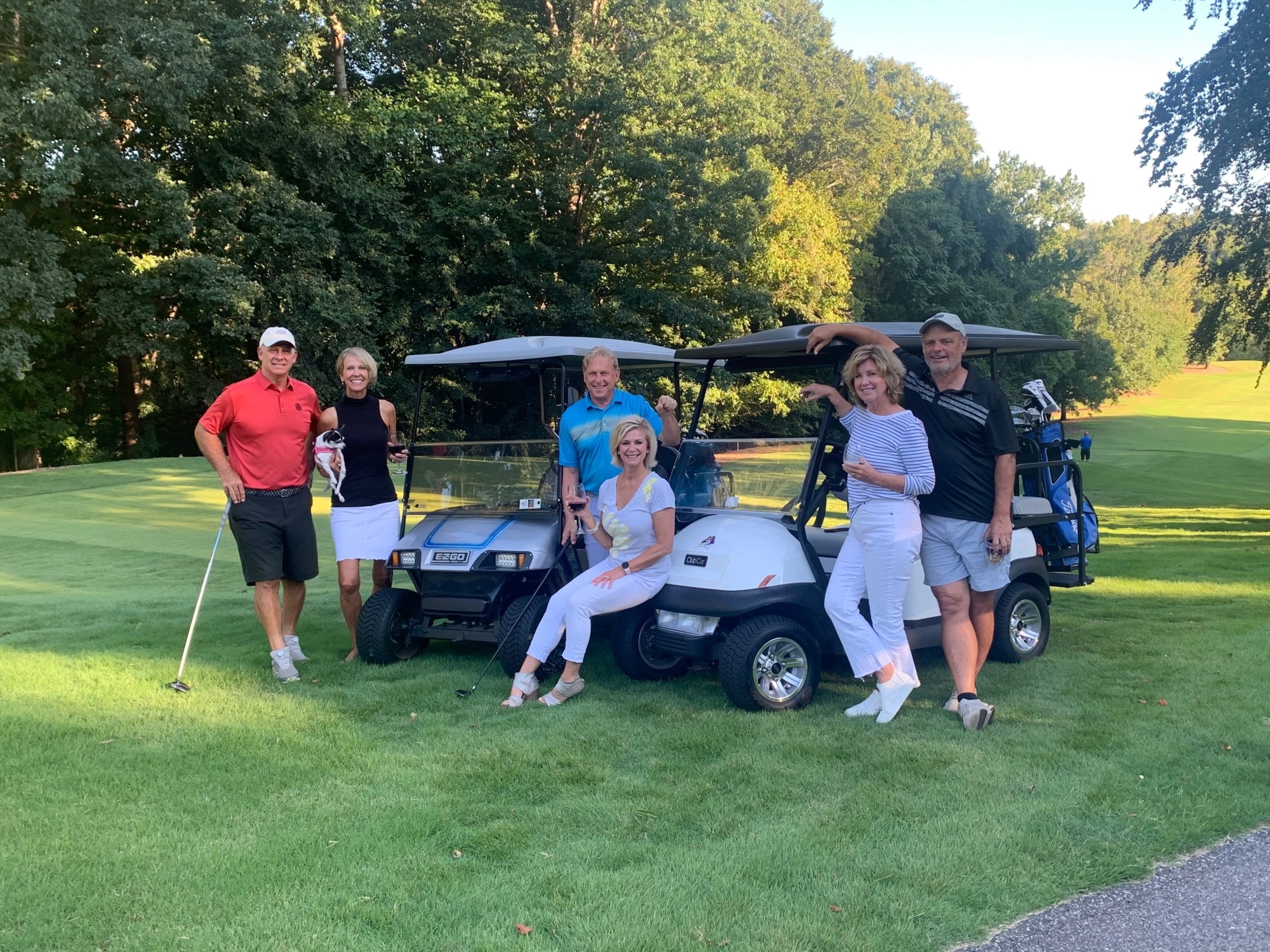 (left to right) Jay Venuto, Laurie Venuto, Dave McConnell, Tammy McConnell, Lisa Robertson, Roby Robertson