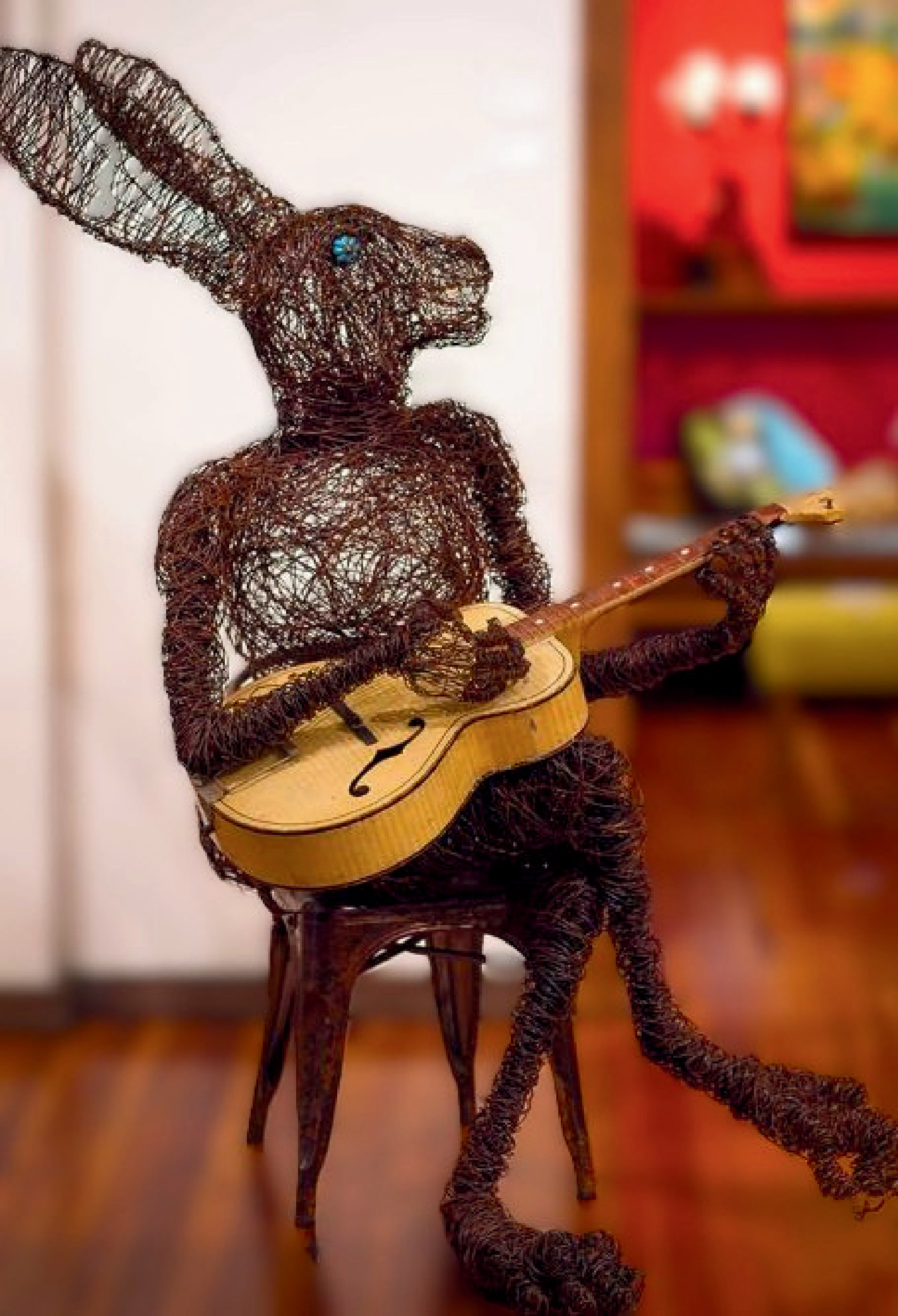 Wire Sculpture Django-Reinhare Artist: Josh Cote
