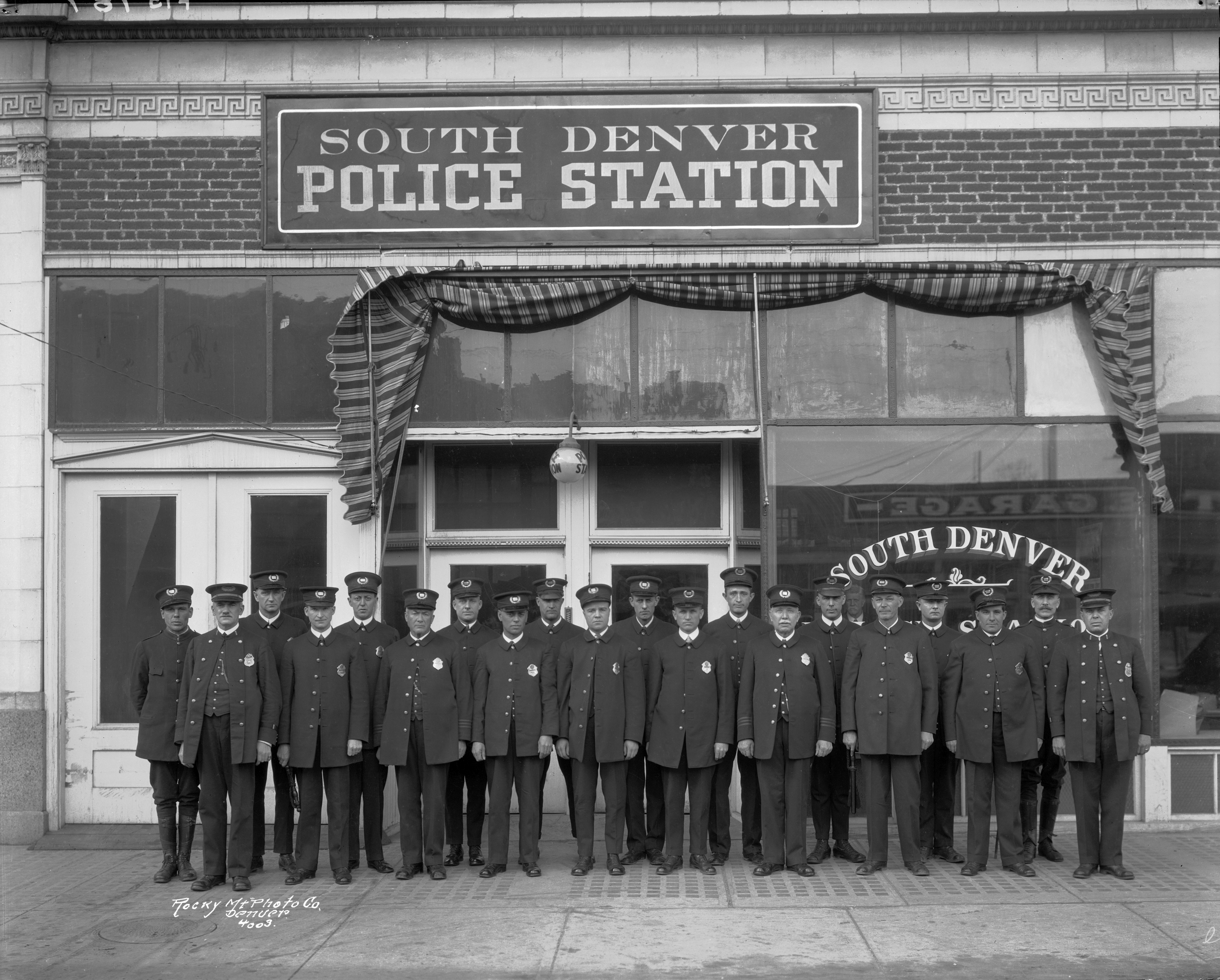 1913-1925, South Denver Police Station. Denver Public Library Special Collections, [X-29664].